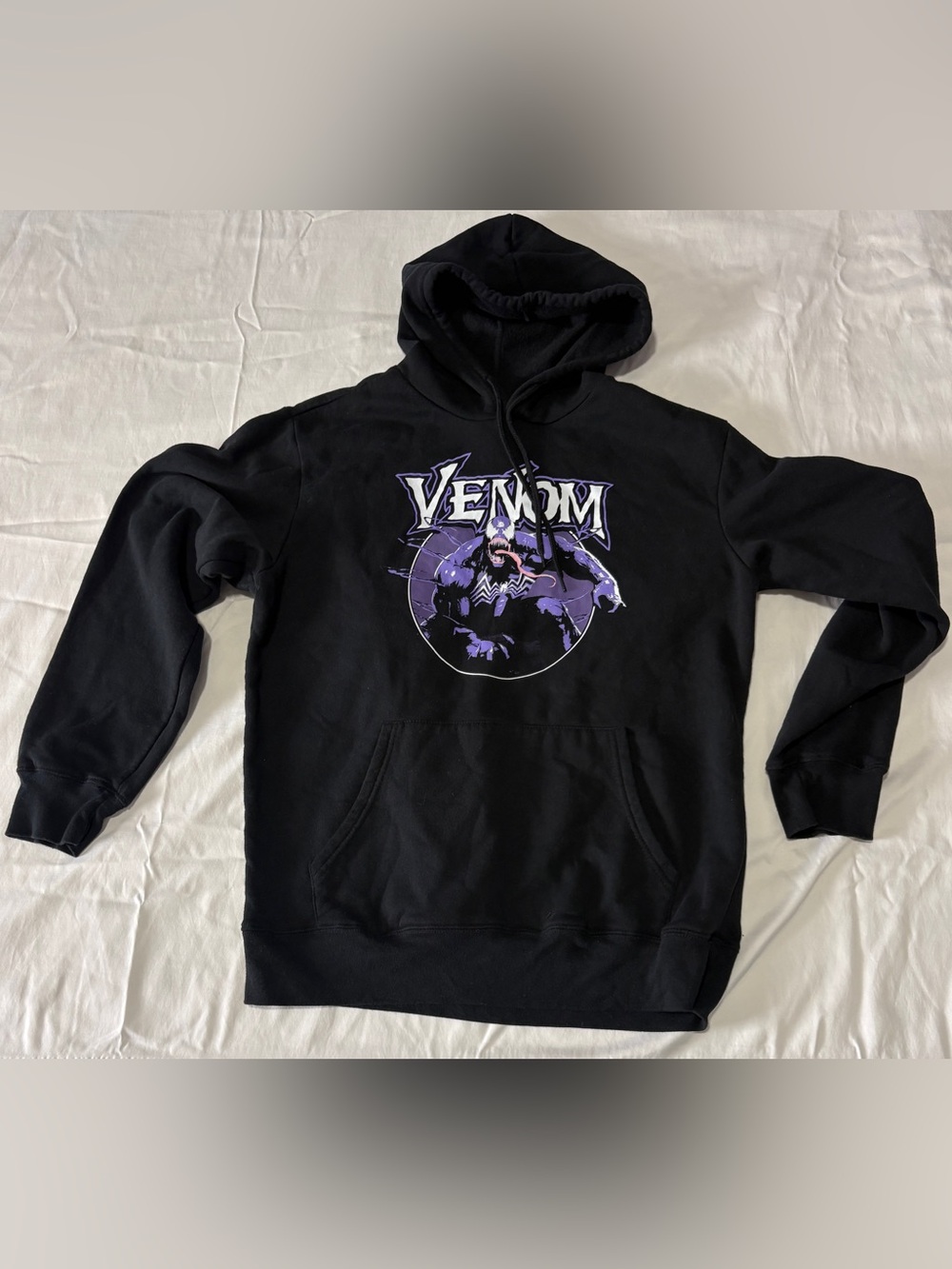 Marvel Venom Pullover Hoodie - Black & Purple